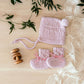 Pink Merino Wool | Bonnet + Booties
