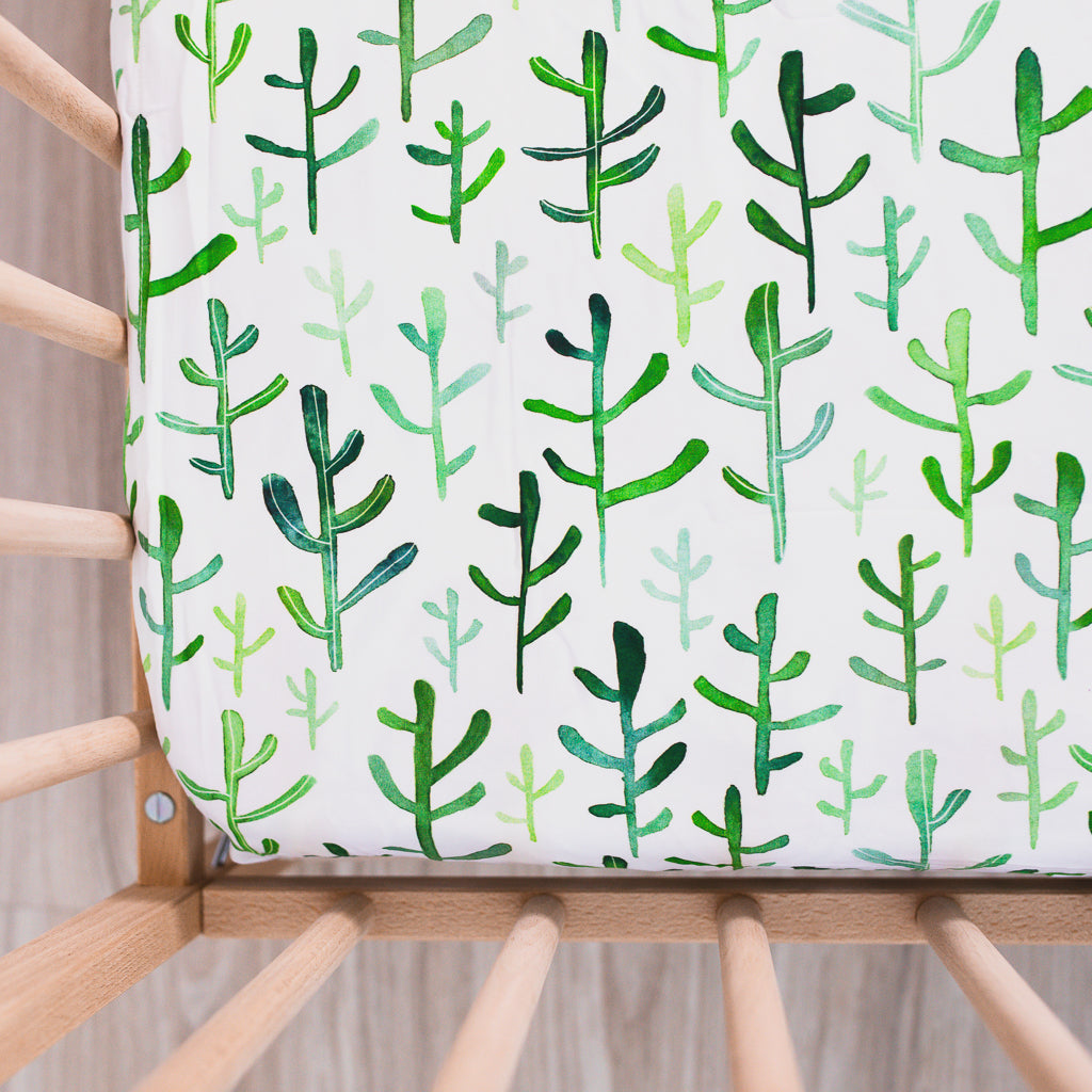 Green Cacti Waterproof Sheet