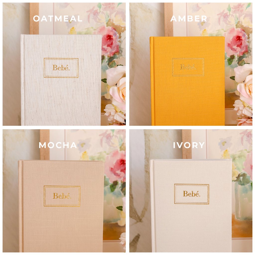 Bebé Baby Book with Keepsake Box | Mocha