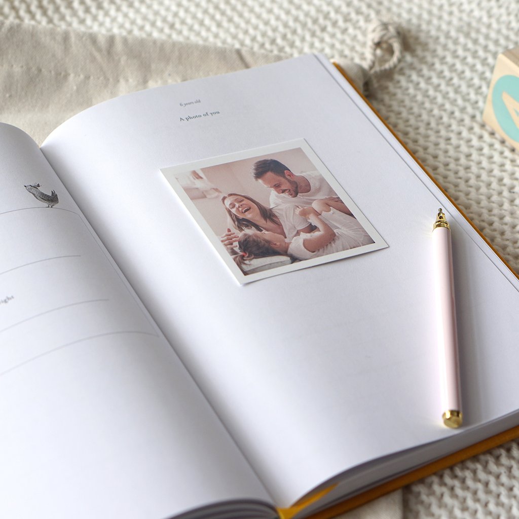Bebé Baby Book with Keepsake Box | Amber