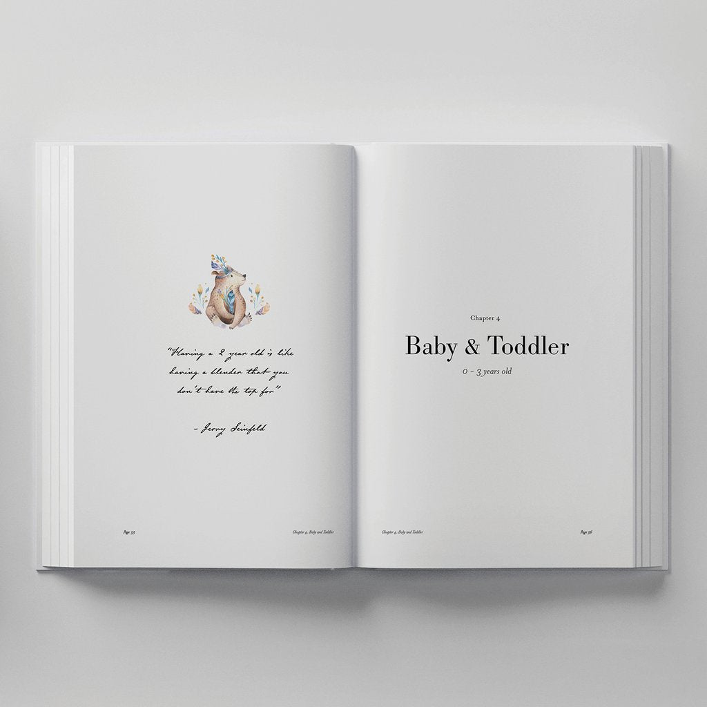 Bebé Baby Book with Keepsake Box | Amber