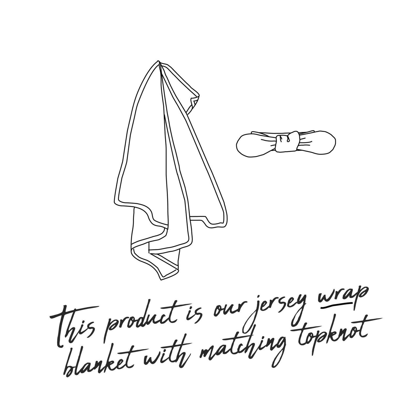 Jersey Wrap + Topknot Set | Daisy